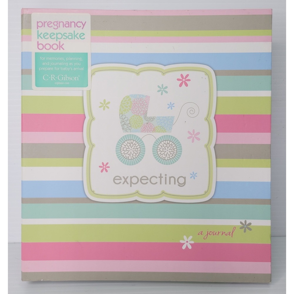 C.R. Gibson‎ Pregnancy Journal Multi Stripe Robin Zingone Memory Book